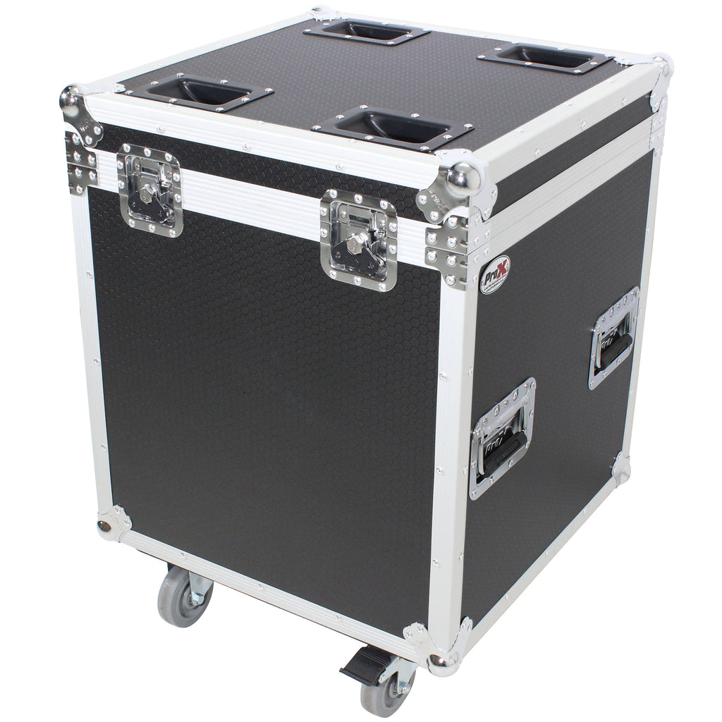 ATA Utility Flight Travel Heavy-Duty Storage Road Case with 4" in casters – 22.5"x22.5"x25" Exterior