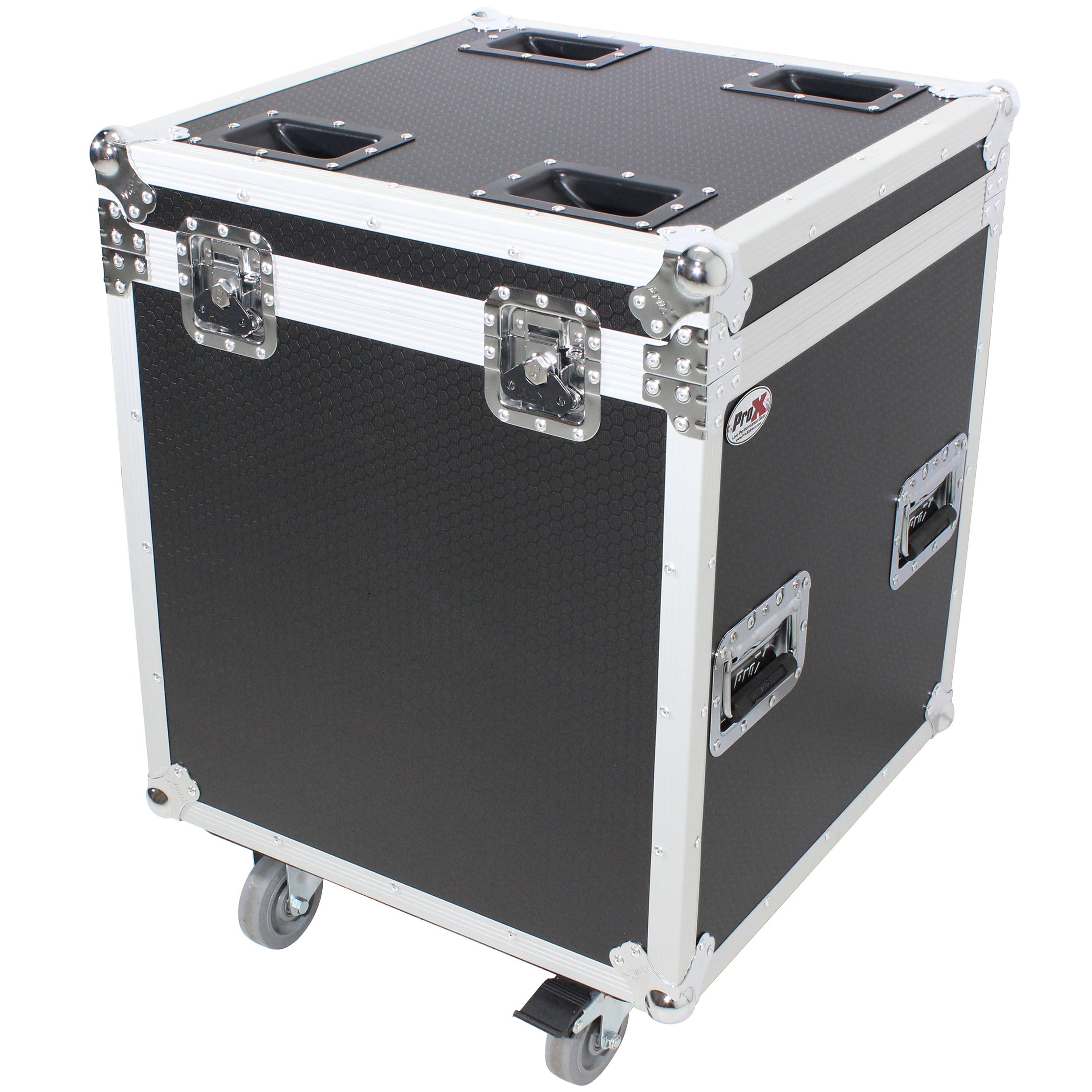 ATA Utility Flight Travel Heavy-Duty Storage Road Case with 4" in casters – 22.5"x22.5"x25" Exterior