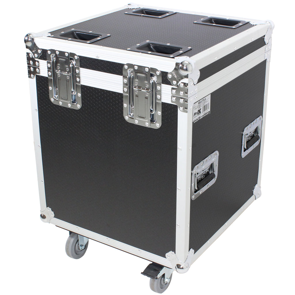 ATA Utility Flight Travel Heavy-Duty Storage Road Case with 4" in casters – 22.5"x22.5"x25" Exterior