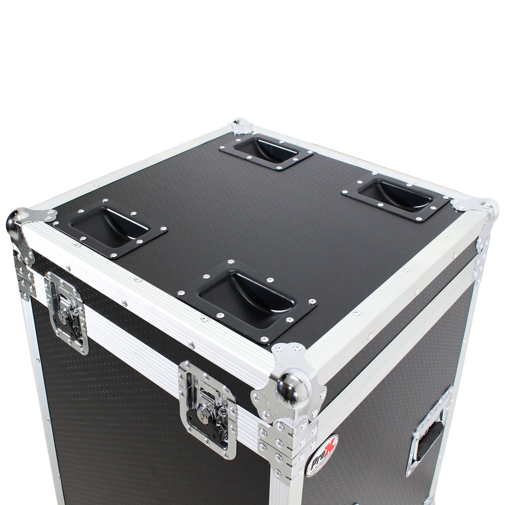 ATA Utility Flight Travel Heavy-Duty Storage Road Case with 4" in casters – 22.5"x22.5"x25" Exterior