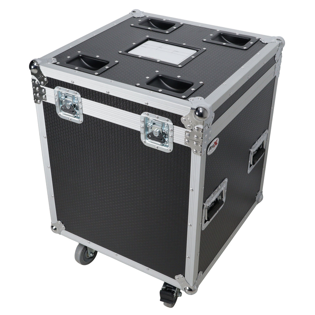 Package of 2 Utility ATA Flight Travel Storage Road Case – Includes 1-Large 1-Medium with 4" Casters