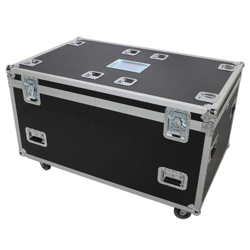 TruckPax Utility ATA Flight Case Truck Storage Road Case with Dividers Tray and 4" in casters – 48"x30"x30" Ext
