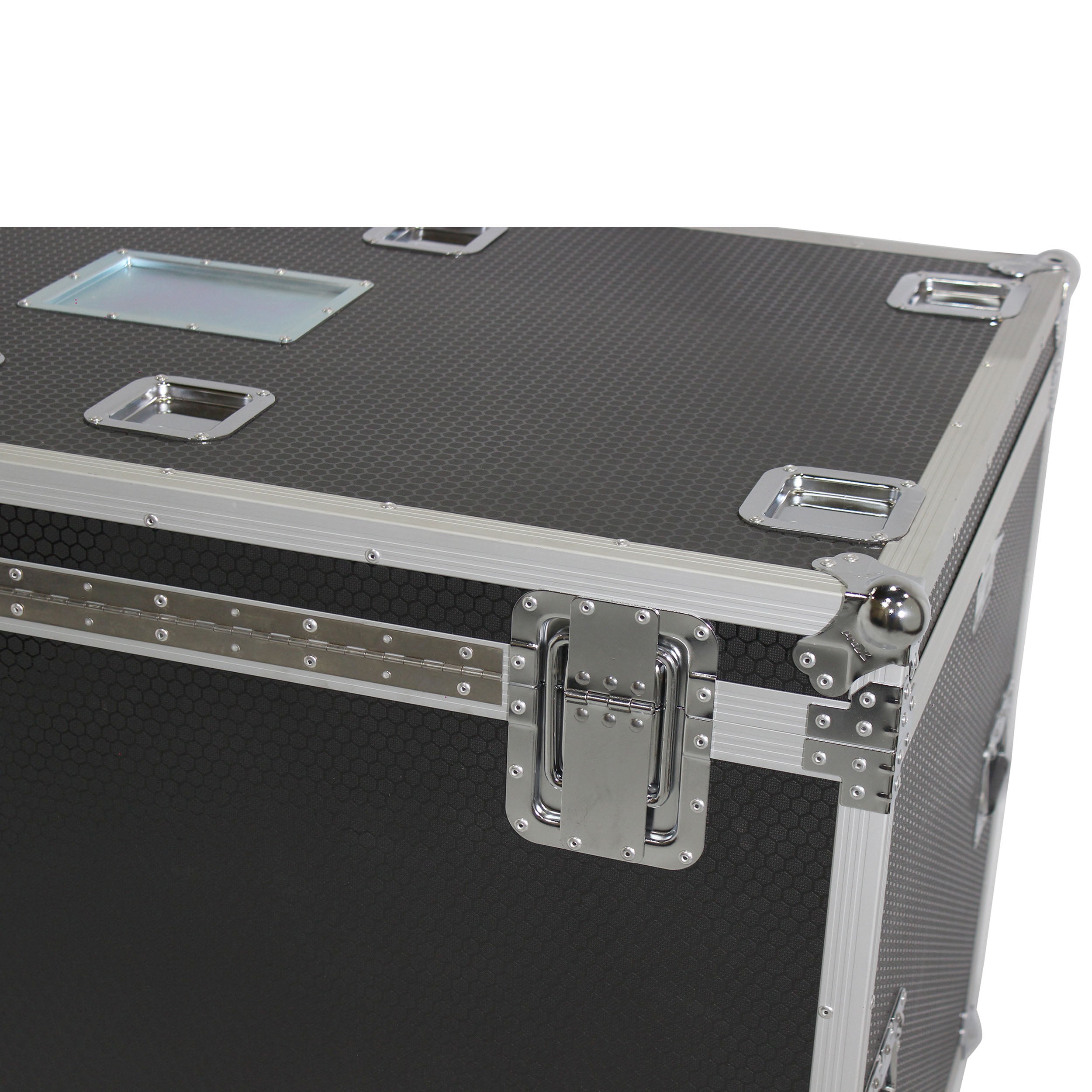 TruckPax Utility ATA Flight Case Truck Storage Road Case with Dividers Tray and 4" in casters – 48"x30"x36" Ext