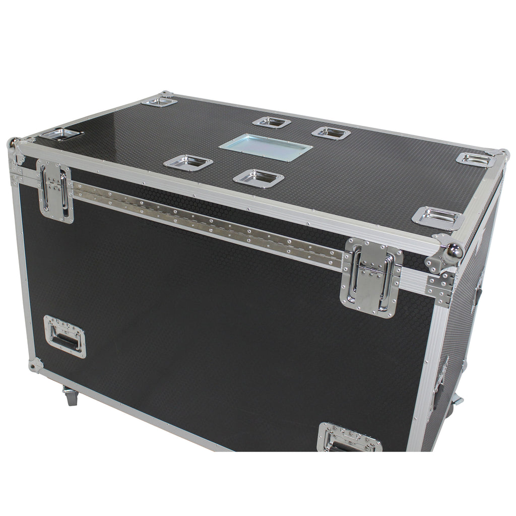 TruckPax Utility ATA Flight Case Truck Storage Road Case with Dividers Tray and 4" in casters – 48"x30"x36" Ext