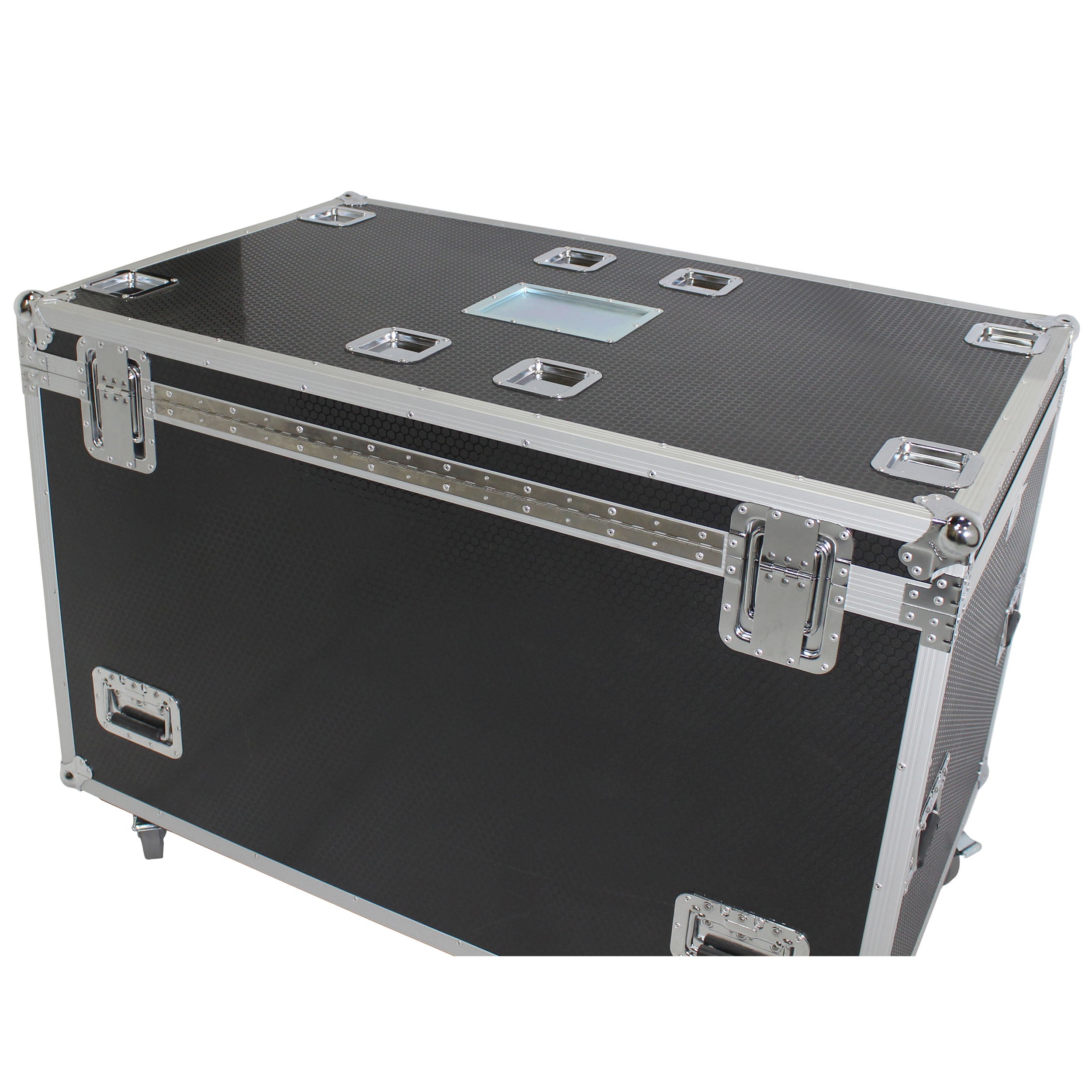 TruckPax Utility ATA Flight Case Truck Storage Road Case with Dividers Tray and 4" in casters – 48"x30"x36" Ext