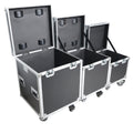 Package of 3 Utility ATA Flight Travel Storage Road Case – Includes 1-Large 1-Medium 1-Small Size with 4" Casters