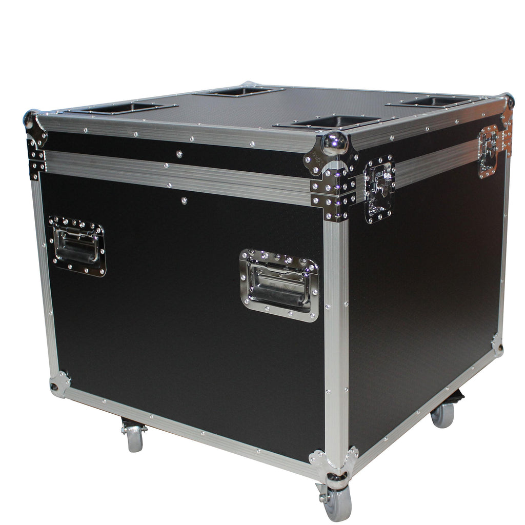 ATA Utility Flight Travel Heavy-Duty Storage Road Case with 4" in casters – 29.5"x29.5"x29" Exterior