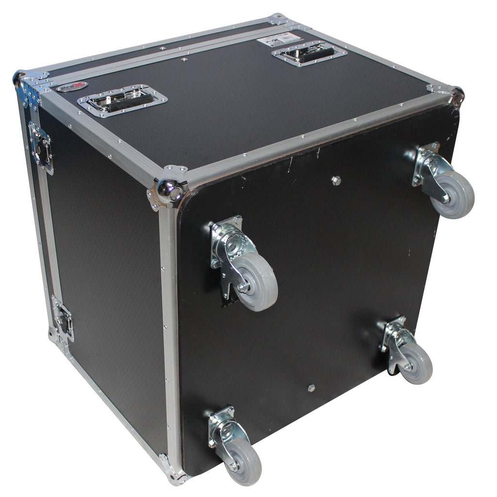 ATA Utility Flight Travel Heavy-Duty Storage Road Case with 4" in casters – 29.5"x29.5"x29" Exterior