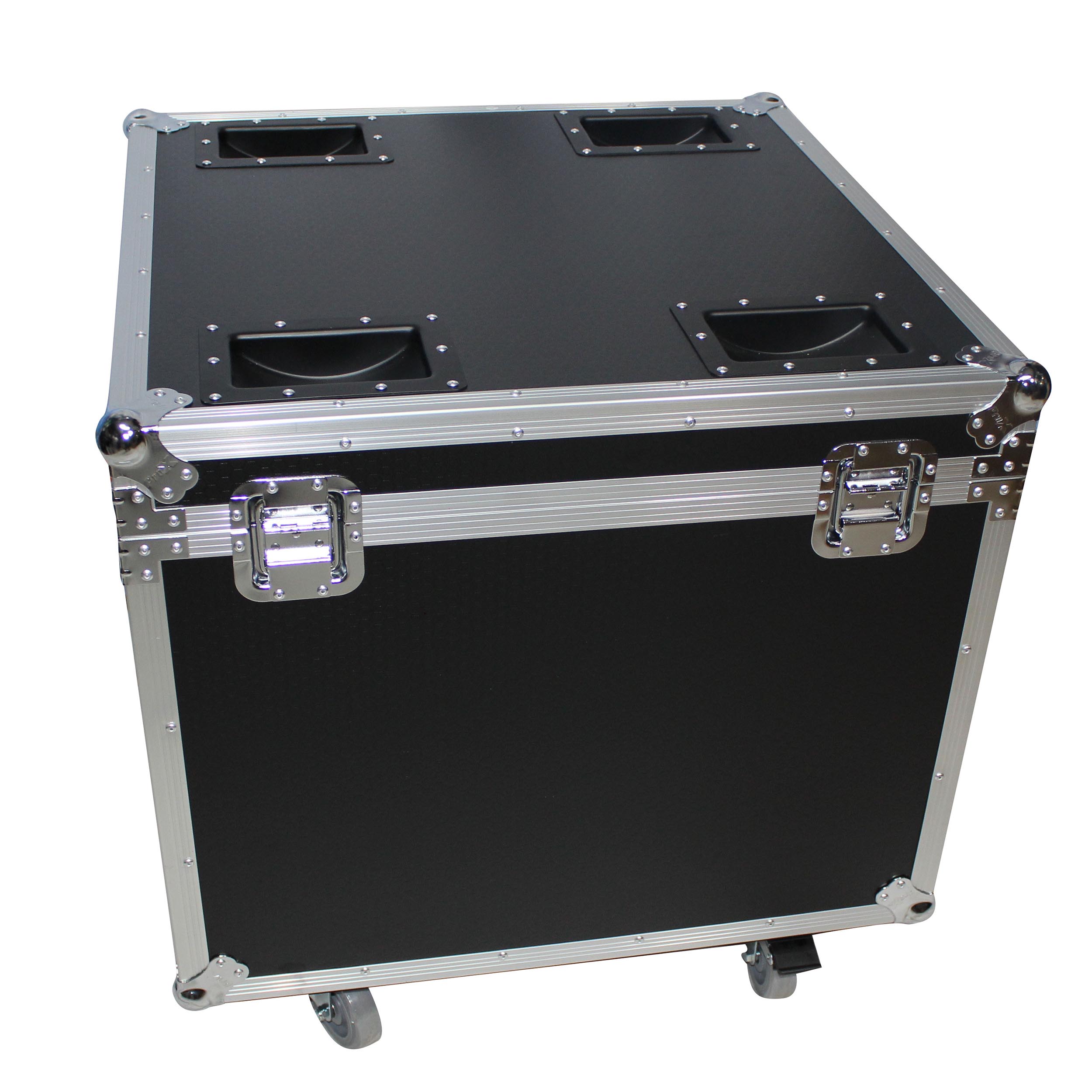 ATA Utility Flight Travel Heavy-Duty Storage Road Case with 4" in casters – 29.5"x29.5"x29" Exterior