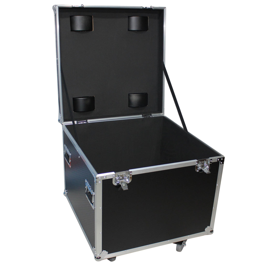 ATA Utility Flight Travel Heavy-Duty Storage Road Case with 4" in casters – 29.5"x29.5"x29" Exterior