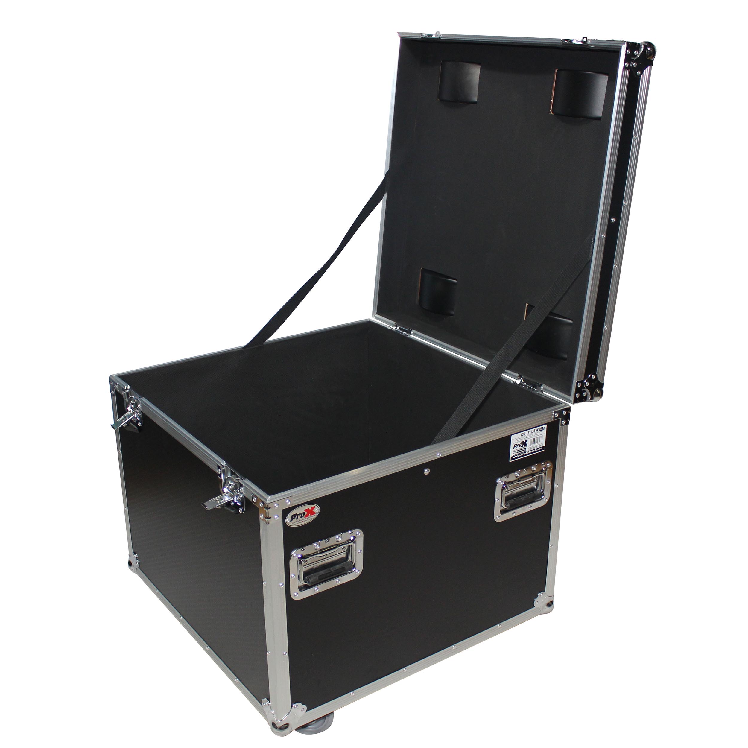 ATA Utility Flight Travel Heavy-Duty Storage Road Case with 4" in casters – 29.5"x29.5"x29" Exterior