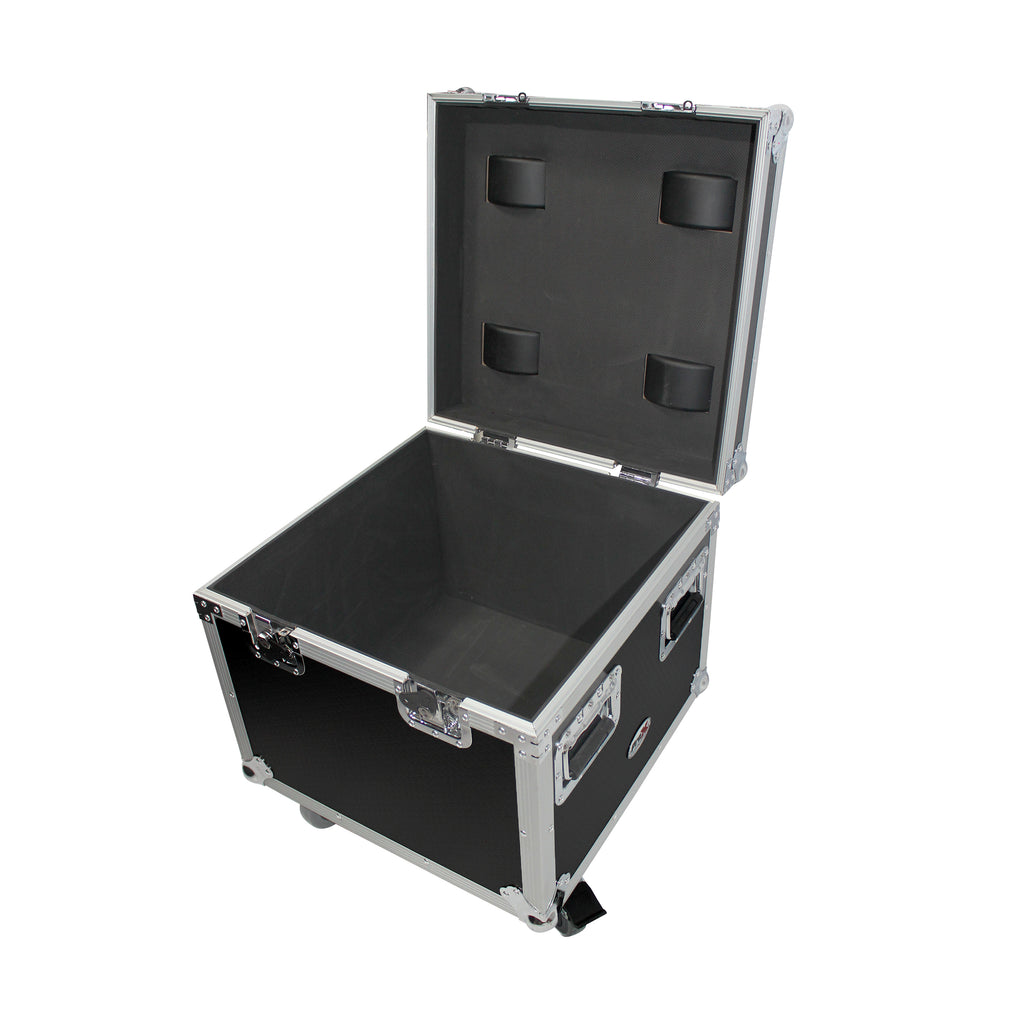 ATA Utility Flight Travel Heavy-Duty Storage Road Case with 4" in casters – 20"x20"x17" Exterior