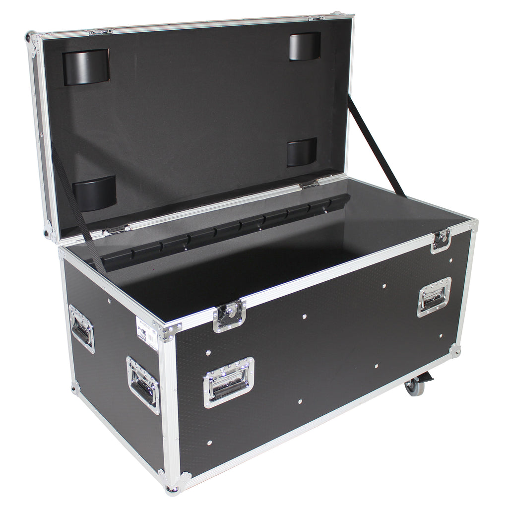 ATA Utility Flight Travel Heavy-Duty Storage Road Case with 4" in casters – 47.2"x23.6"x23.6" Exterior