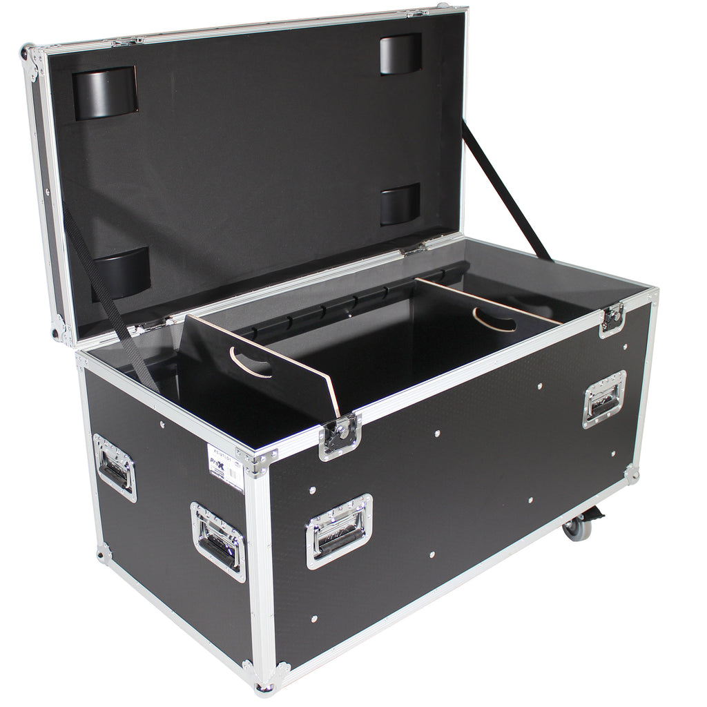 ATA Utility Flight Travel Heavy-Duty Storage Road Case with 4" in casters – 47.2"x23.6"x23.6" Exterior