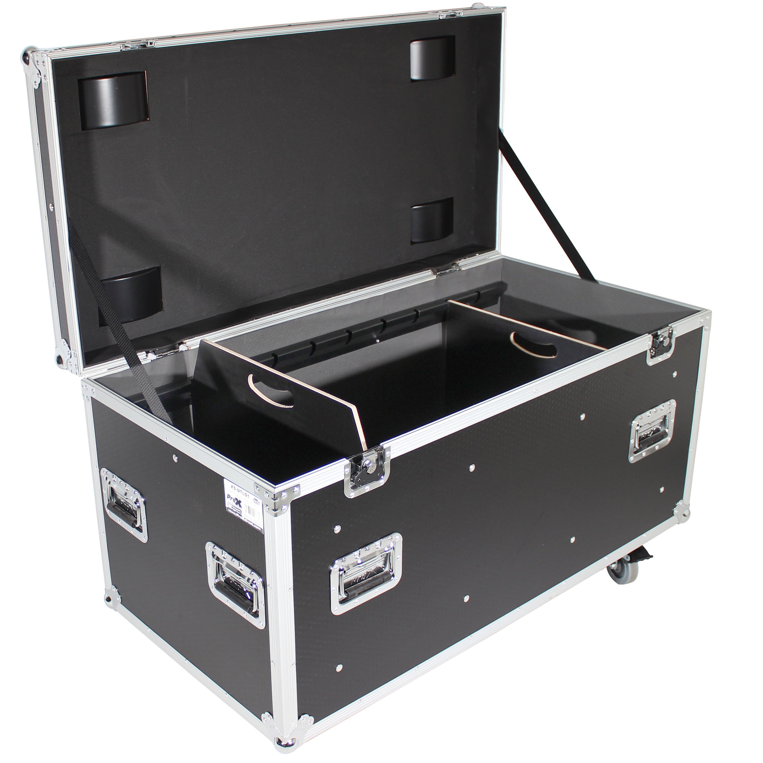 ATA Utility Flight Travel Heavy-Duty Storage Road Case with 4" in casters – 47.2"x23.6"x23.6" Exterior