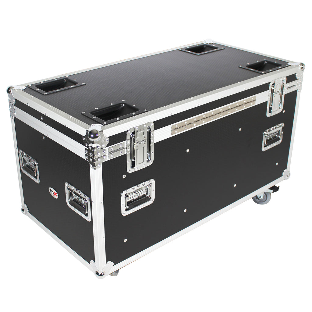 ATA Utility Flight Travel Heavy-Duty Storage Road Case with 4" in casters – 47.2"x23.6"x23.6" Exterior