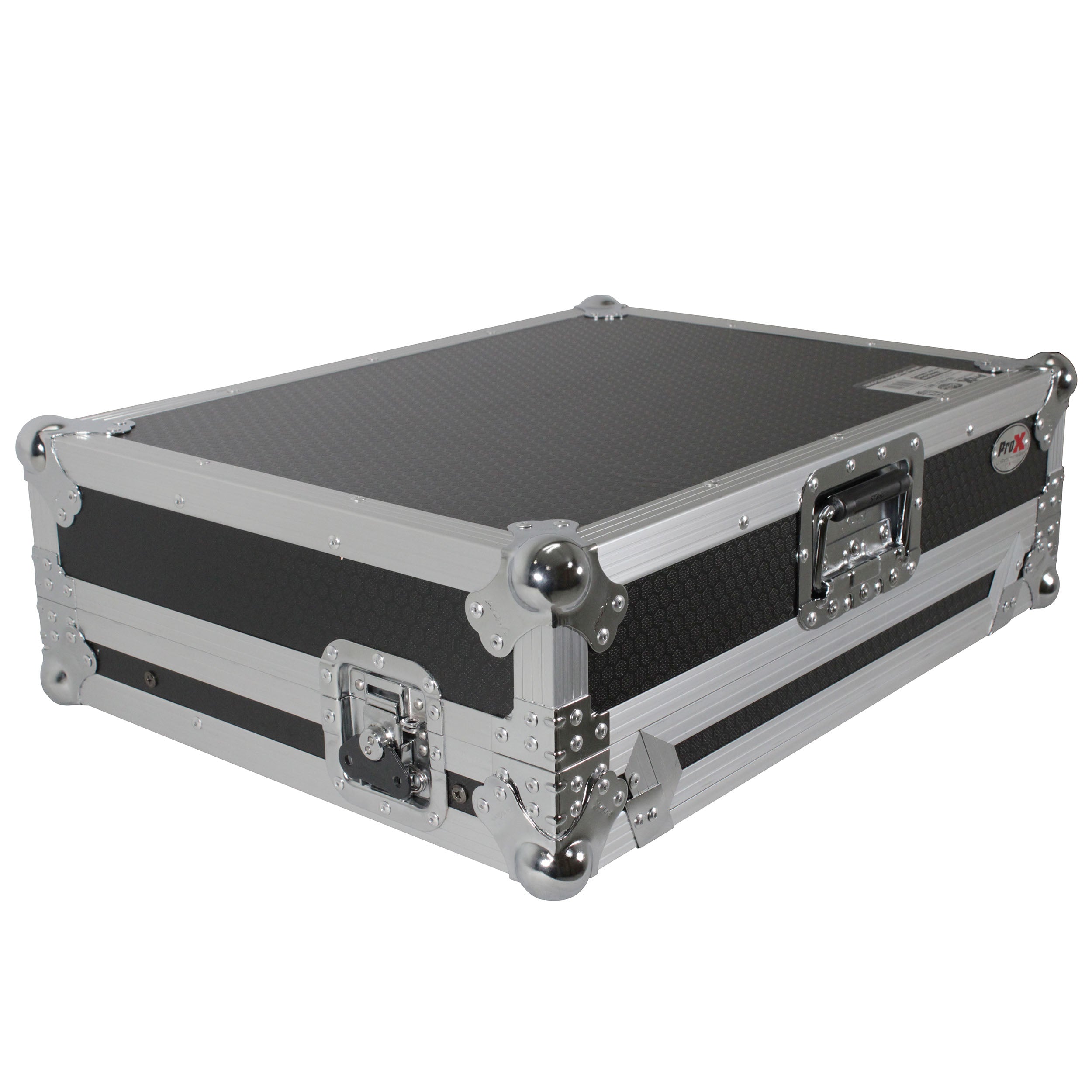 Universal Flight Style Road Case for Medium Sized DJ Controllers with Sliding Laptop Shelf