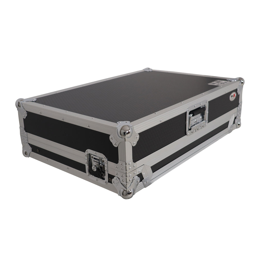 Universal Flight Style Road Case for Large Sized DJ Controllers with Sliding Laptop Shelf