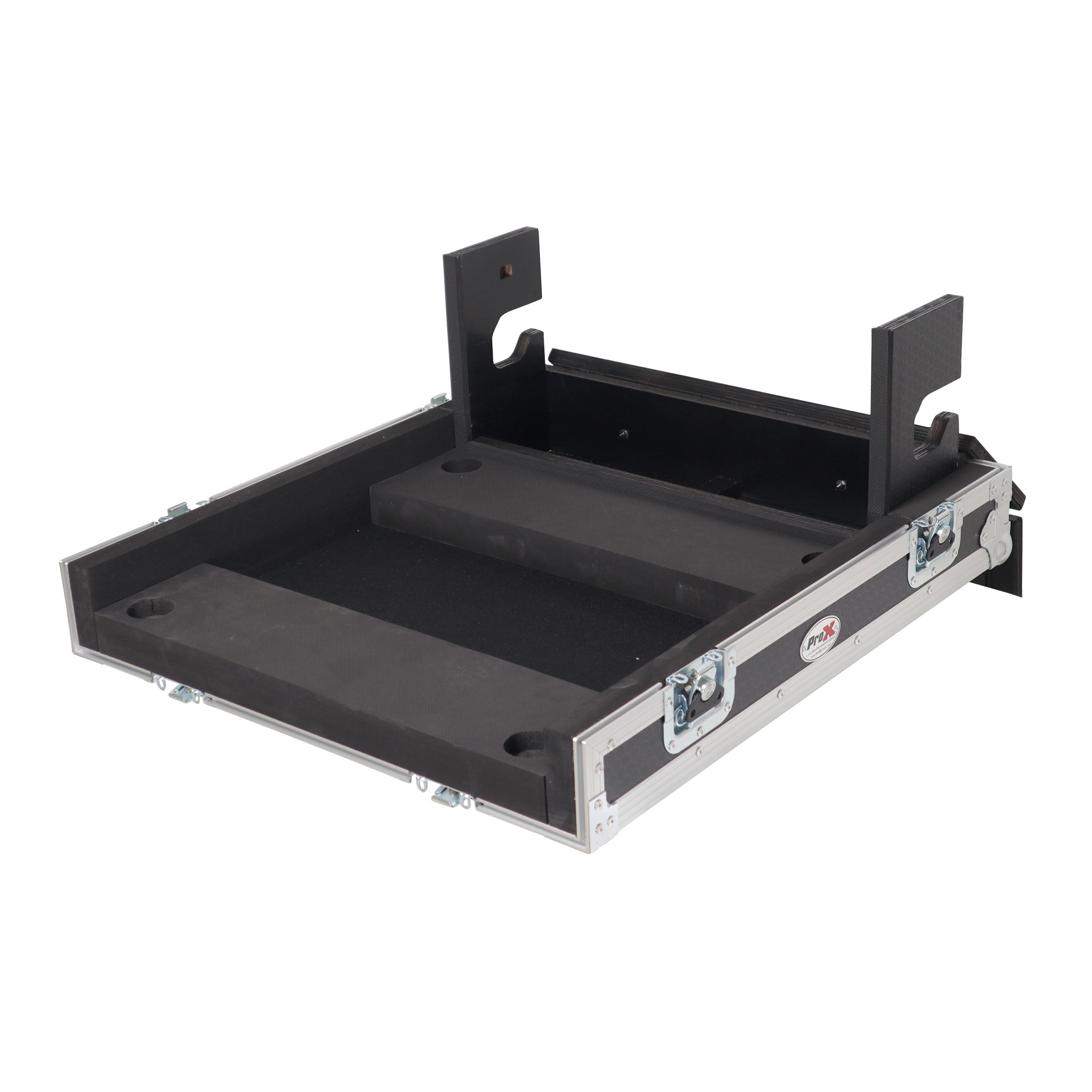 ATA Digital Audio Mixer Flight Case for Waves eMotion LV1 Classic Console with Doghouse compartment and 4x Caster wheels
