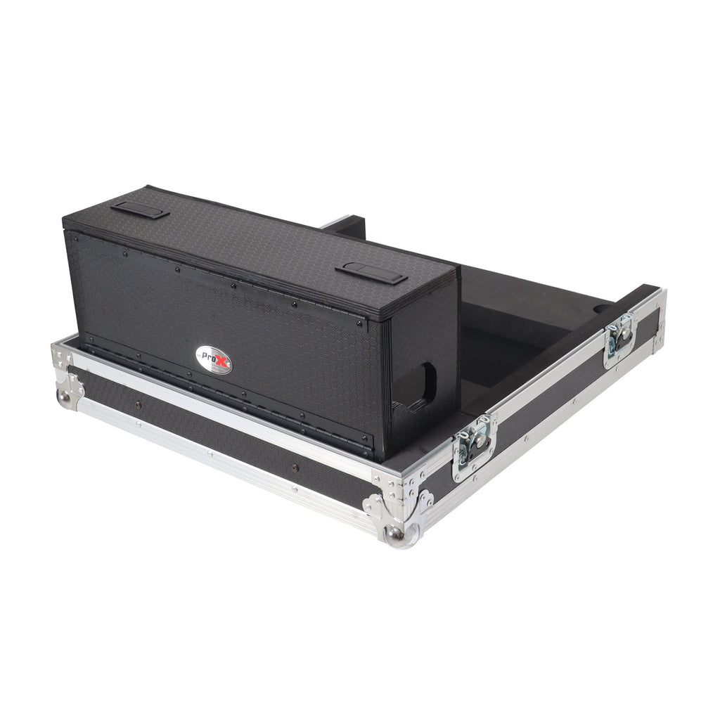 ATA Digital Audio Mixer Flight Case for Waves eMotion LV1 Classic Console with Doghouse compartment and 4x Caster wheels