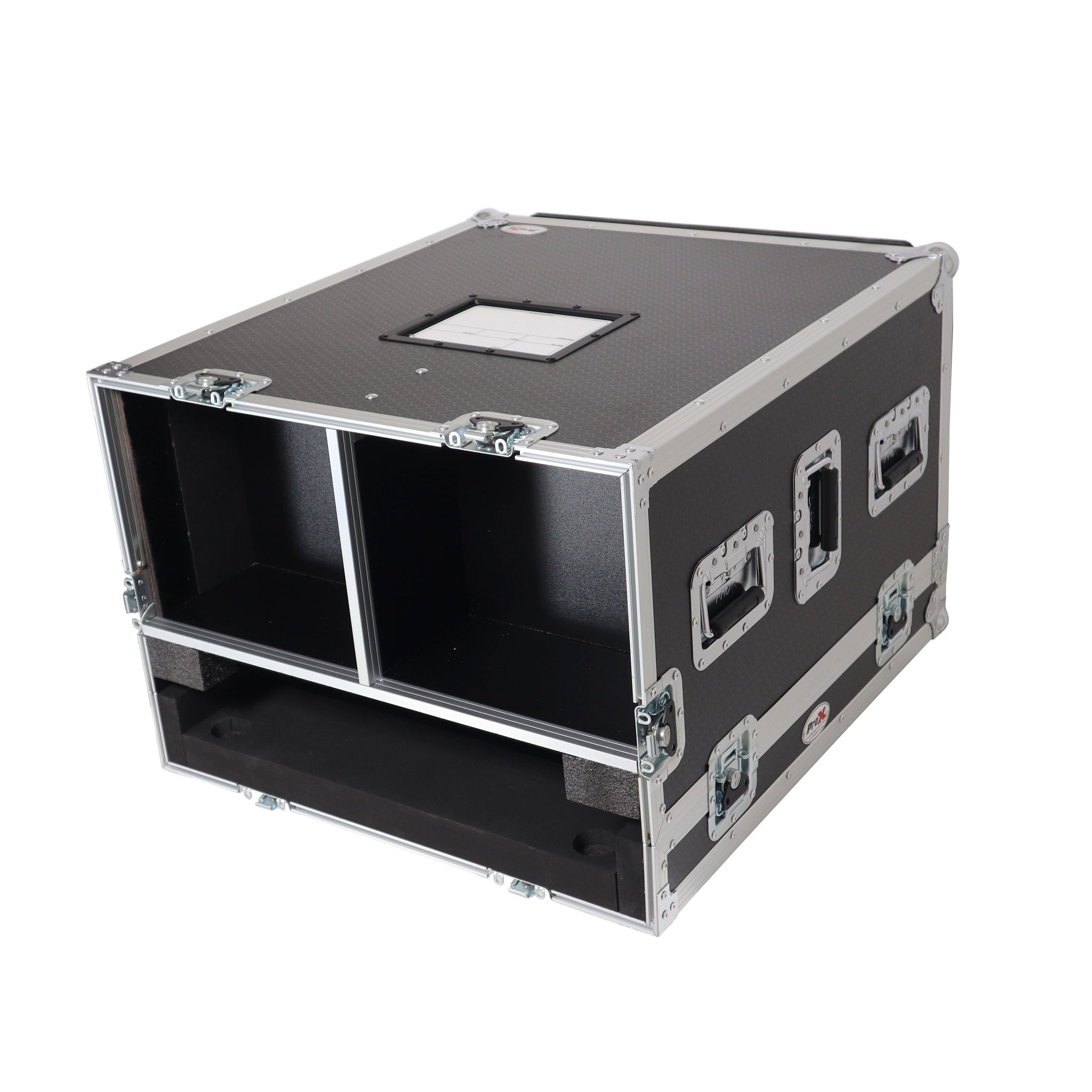 ATA Digital Audio Mixer Flight Case for Waves eMotion LV1 Classic Console with Doghouse compartment and 4x Caster wheels