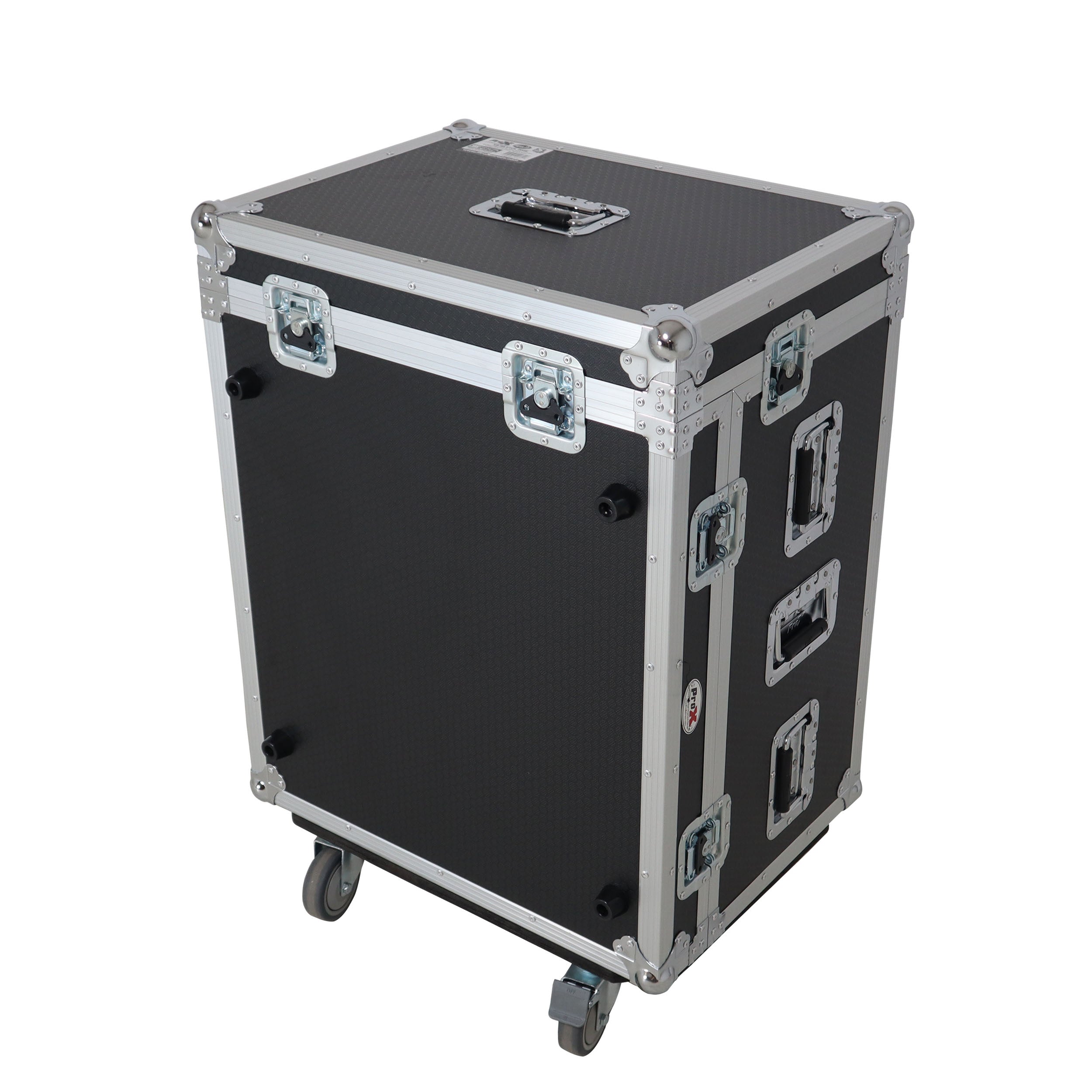ATA Digital Audio Mixer Flight Case for Waves eMotion LV1 Classic Console with Doghouse compartment and 4x Caster wheels