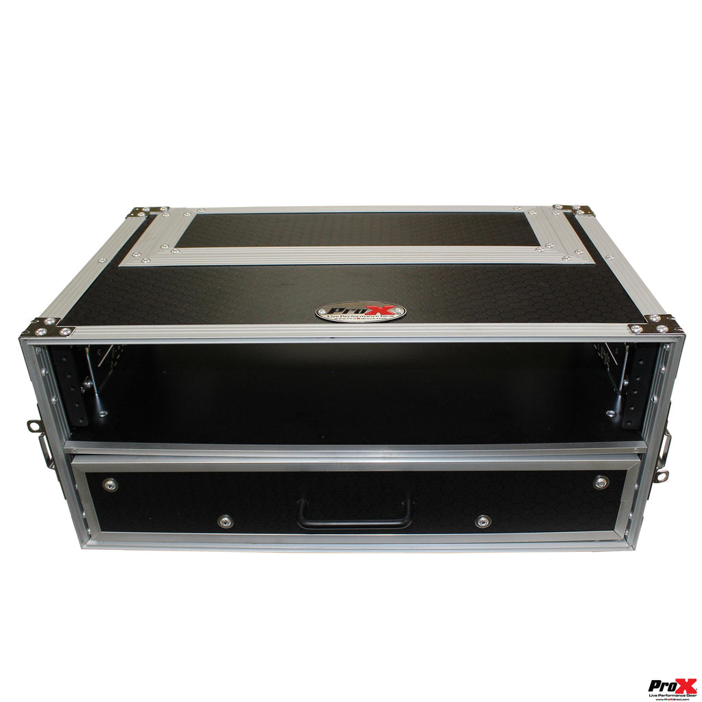 Flight Case ATA Style Rack Case 12 In. Deep 2U W-2U Drawer
