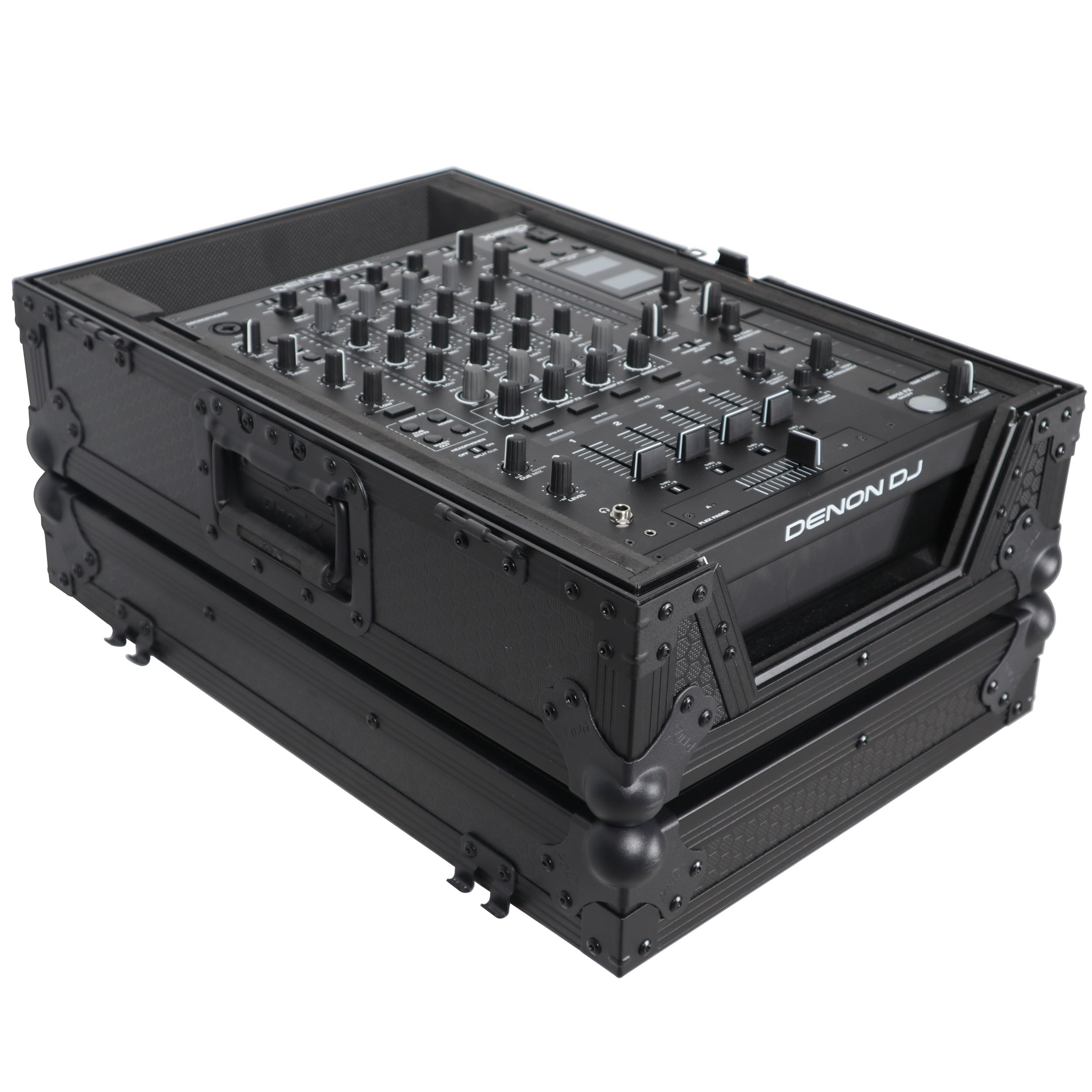 Flight Case for Pioneer CDJ-3000 DJS-1000 Denon SC6000 PRIME Large Format CD-Media Player Black on Black
