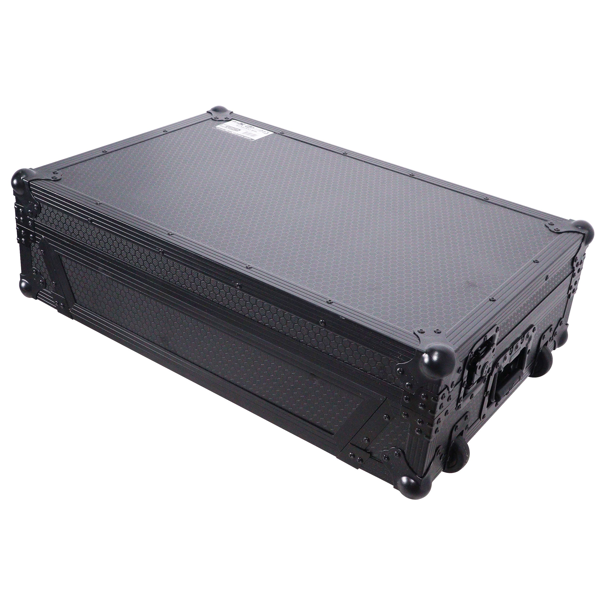 ATA Flight Case ATA Flight Case For Pioneer XDJ-RX3 DDJ-REV5 DJ Controller with 1U Rack Space and Wheels - Black