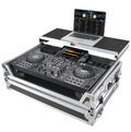 ATA Flight Case ATA Flight Case For Pioneer DDJ-REV5 XDJ-RX3 DJ Controller with Laptop Shelf 1U Rack Space and Wheels