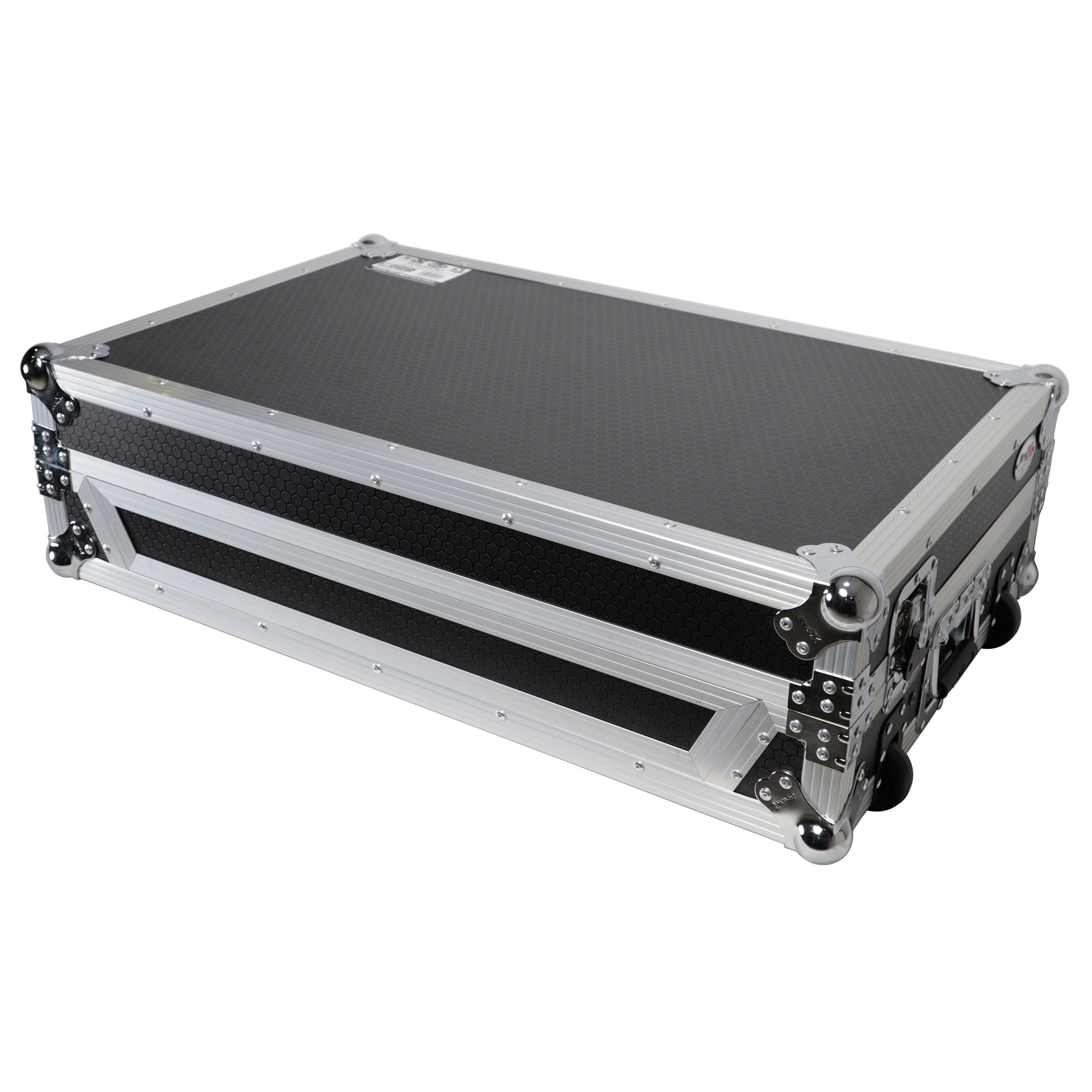 ATA Style Flight Case for Pioneer DDJ-REV7 DJ Controller with Laptop Shelf Wheels and 1U Rackspace