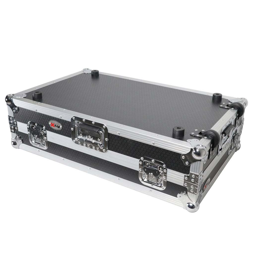 ATA Style Flight Case for Pioneer DDJ-REV7 DJ Controller with Laptop Shelf Wheels and 1U Rackspace