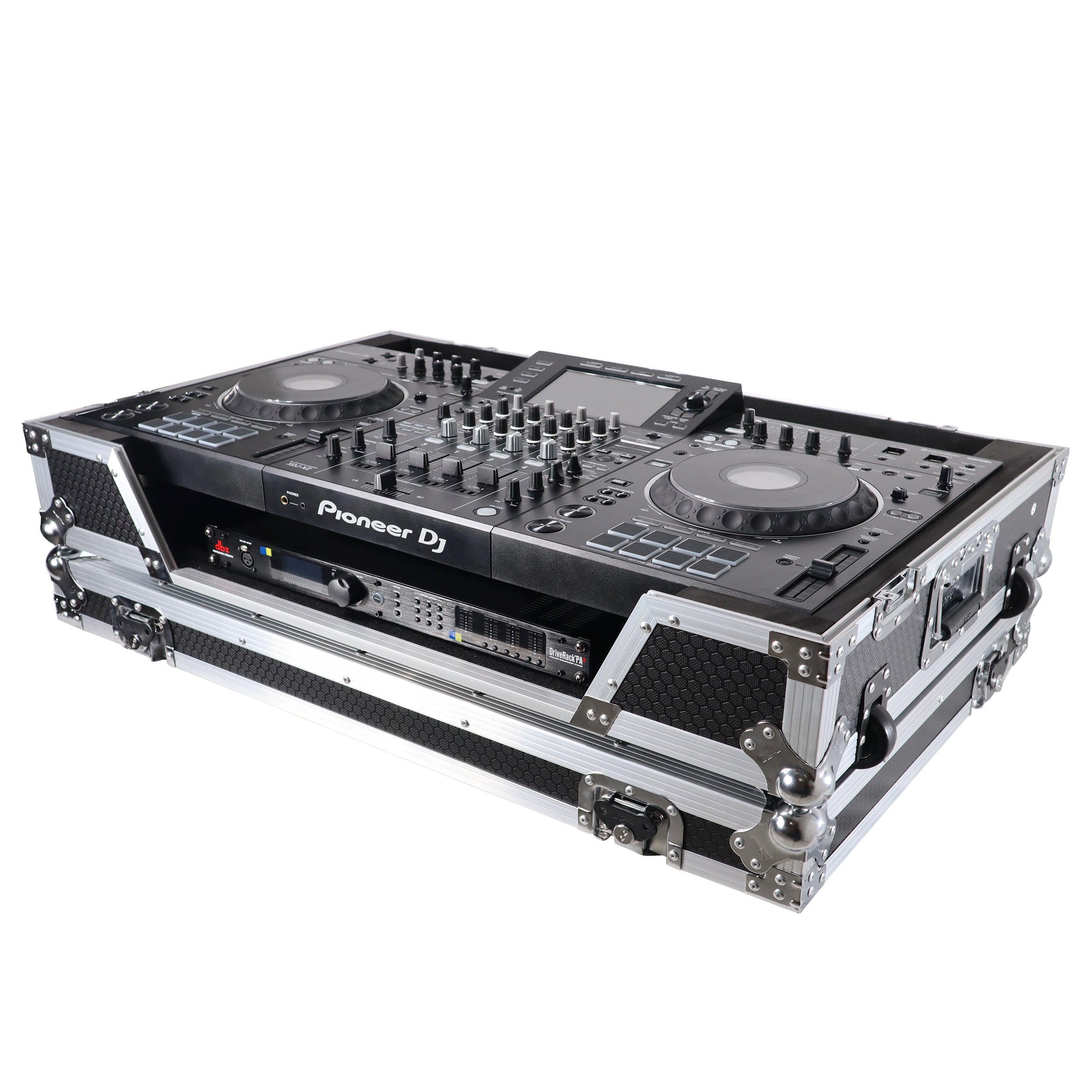 ATA Flight Case For Pioneer XDJ-XZ DJ Controller with 1U Rack Space and Wheels