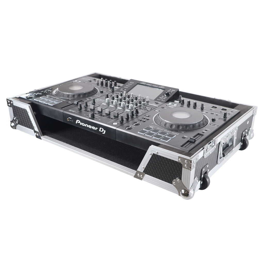ATA Flight Case For Pioneer XDJ-XZ DJ Controller with 1U Rack Space and Wheels