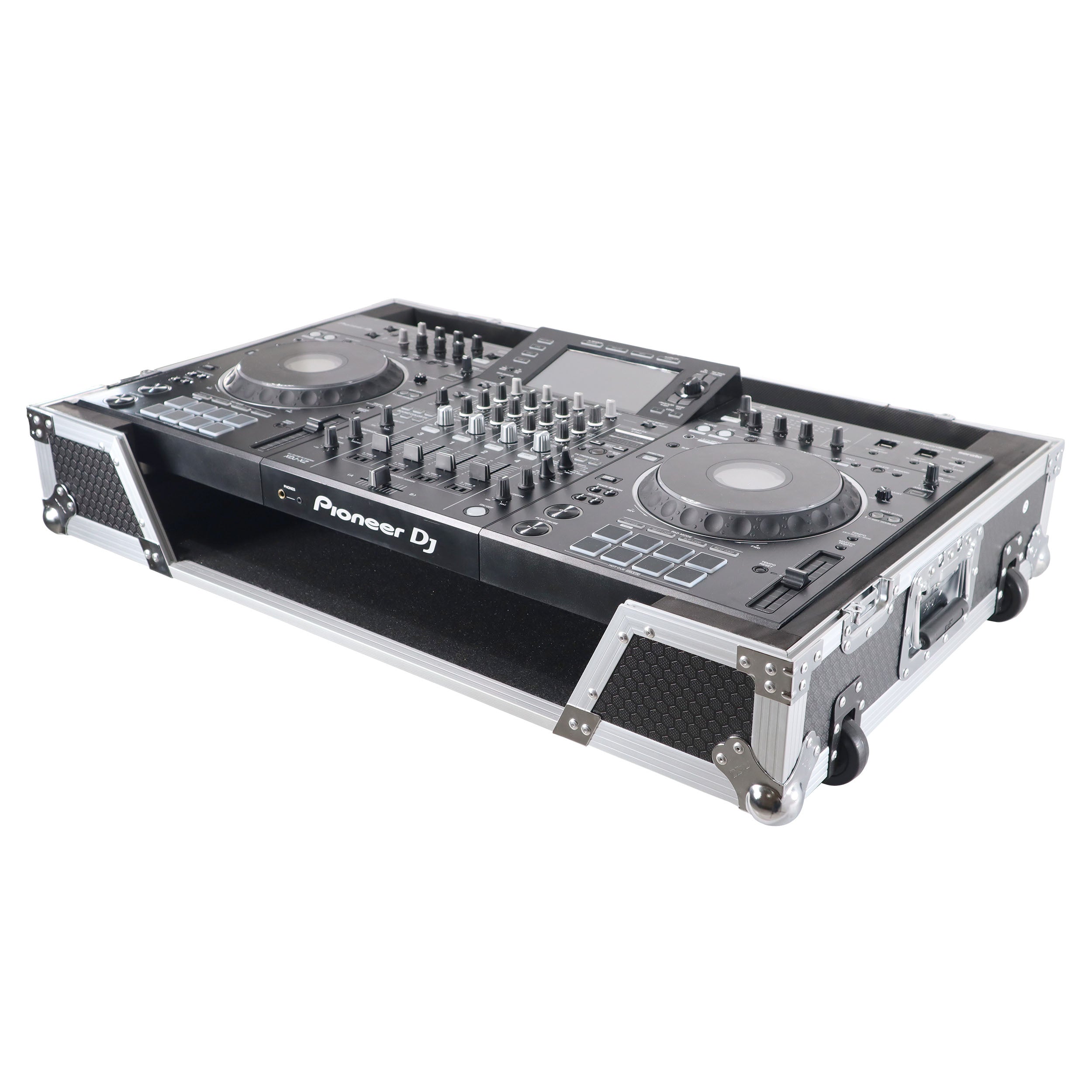 ATA Flight Case For Pioneer XDJ-XZ DJ Controller with 1U Rack Space and Wheels