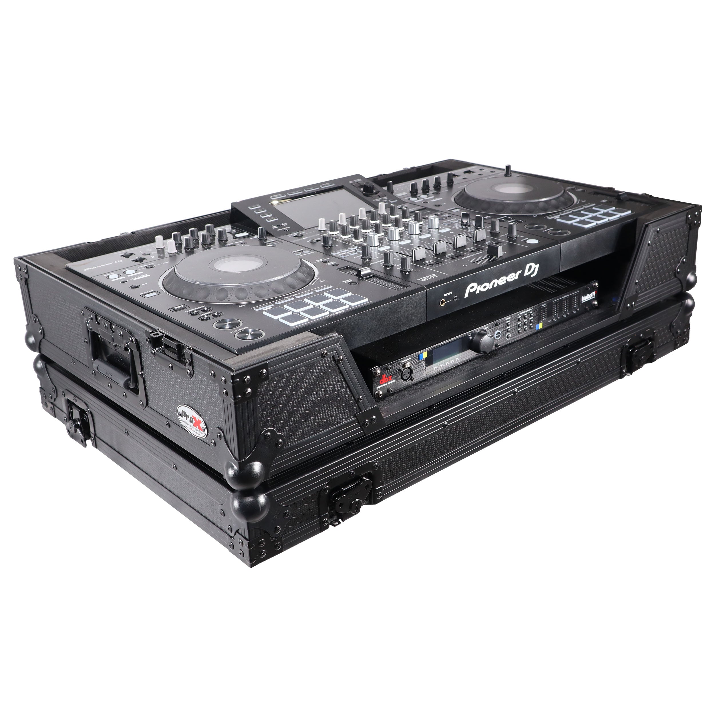 ATA Flight Case For Pioneer XDJ-XZ DJ Controller with 1U Rack Space and Wheels - Black