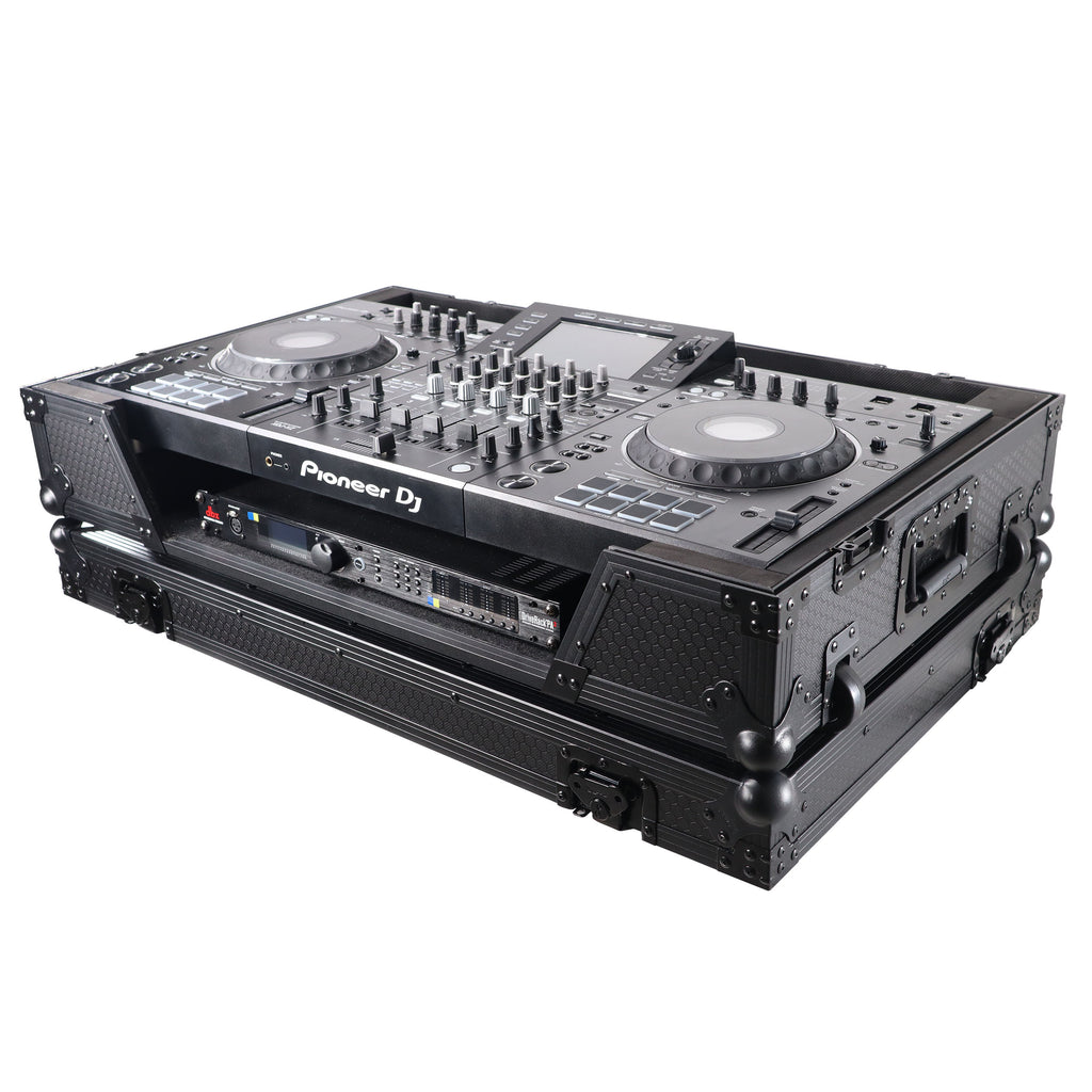 ATA Flight Case For Pioneer XDJ-XZ DJ Controller with 1U Rack Space and Wheels - Black
