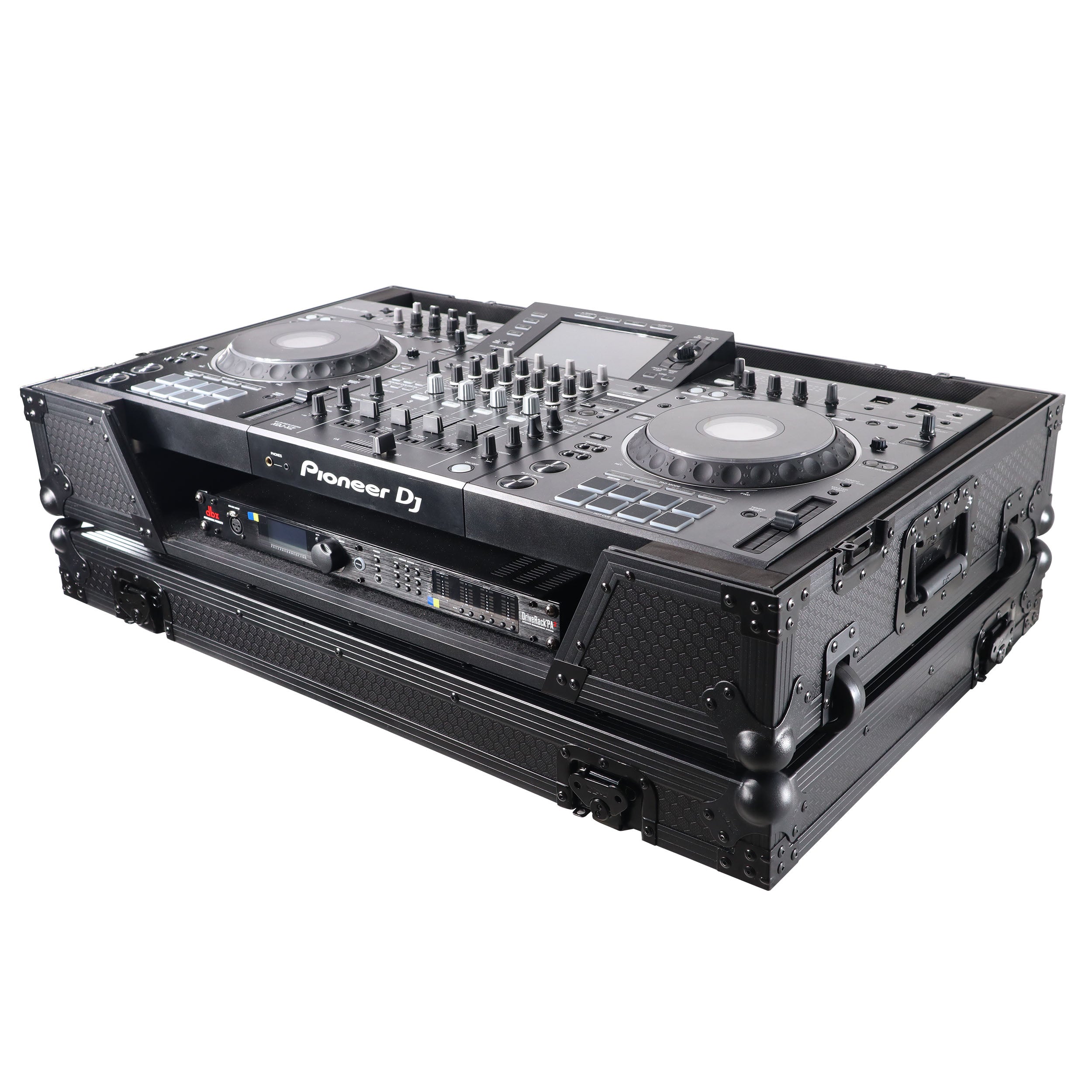 ATA Flight Case For Pioneer XDJ-XZ DJ Controller with 1U Rack Space and Wheels - Black
