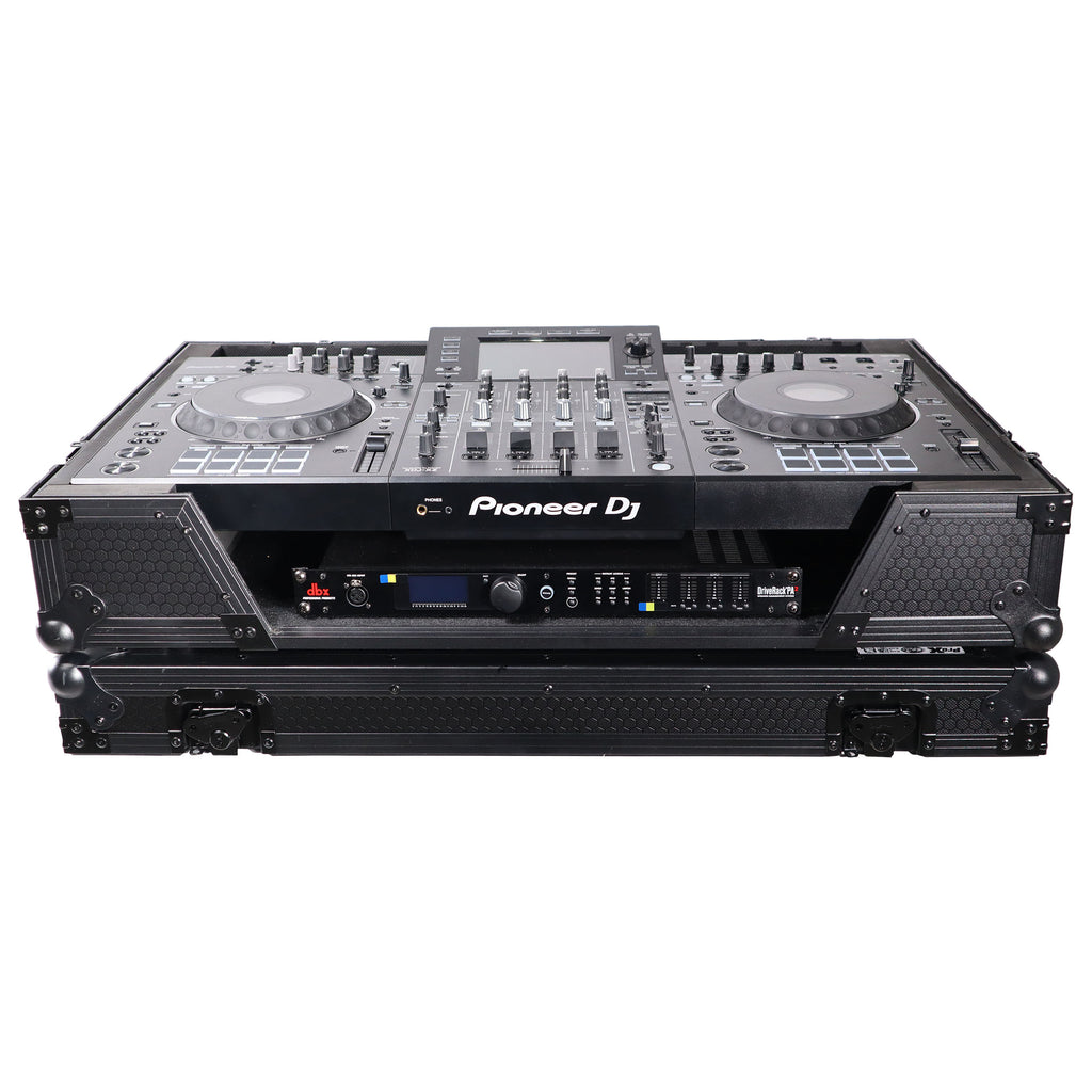 ATA Flight Case For Pioneer XDJ-XZ DJ Controller with 1U Rack Space and Wheels - Black