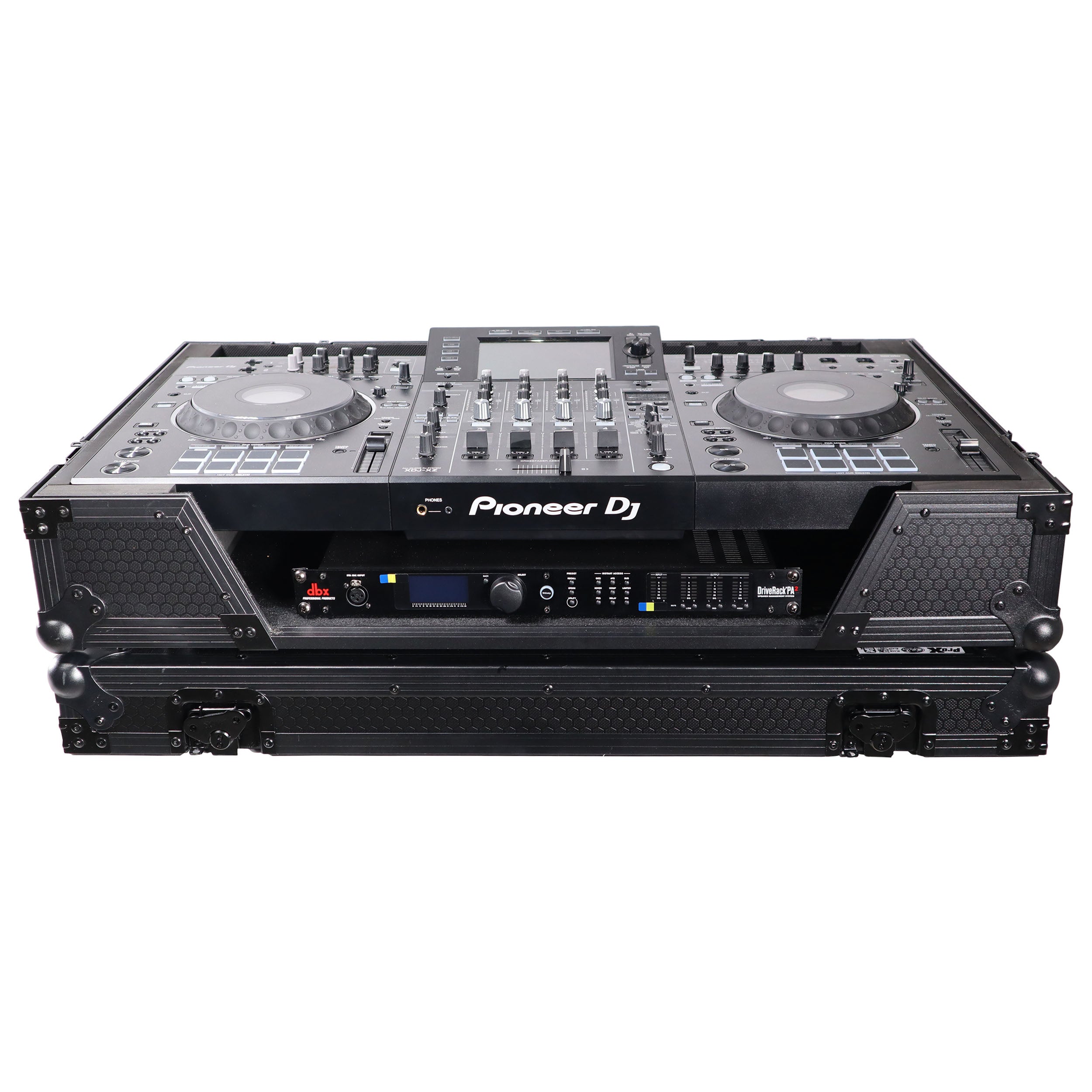 ATA Flight Case For Pioneer XDJ-XZ DJ Controller with 1U Rack Space and Wheels - Black