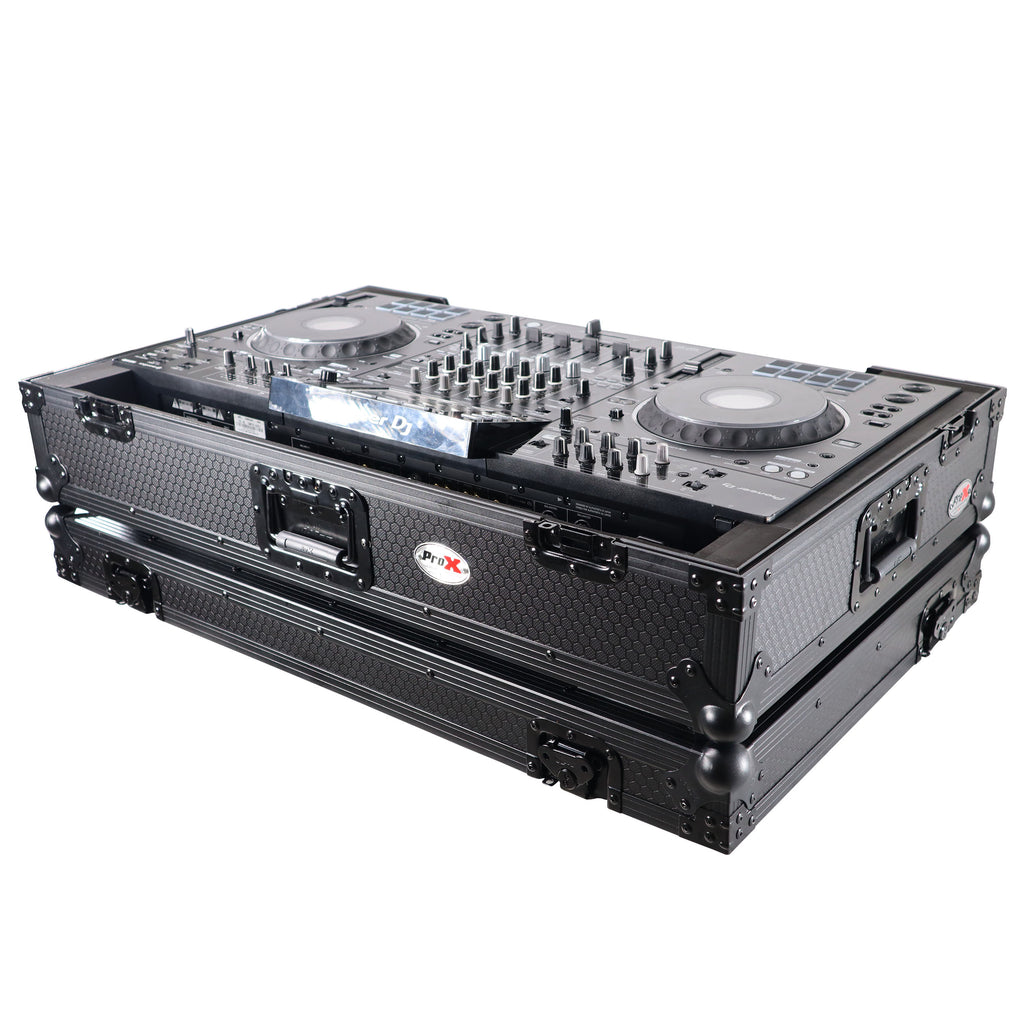 ATA Flight Case For Pioneer XDJ-XZ DJ Controller with 1U Rack Space and Wheels - Black