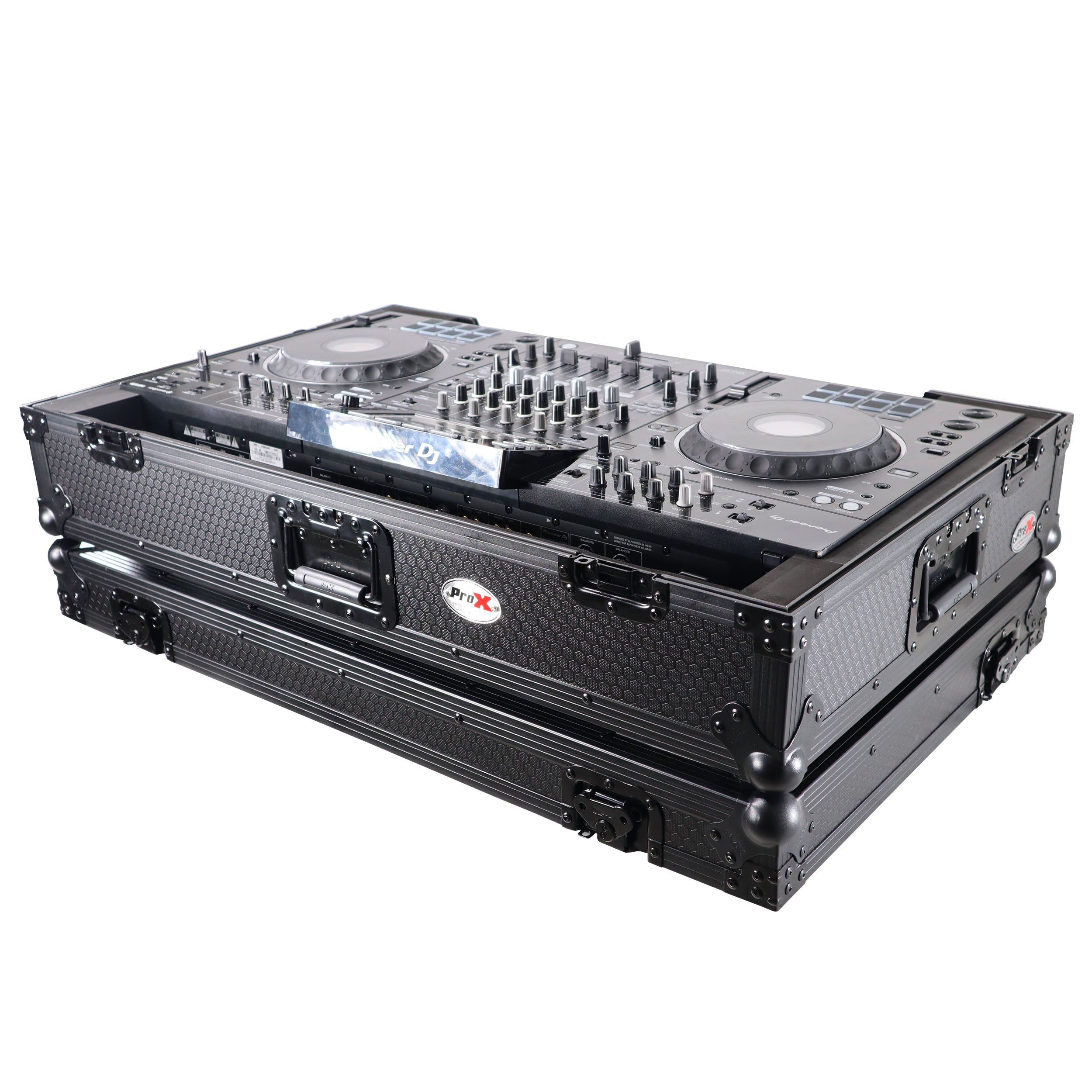 ATA Flight Case For Pioneer XDJ-XZ DJ Controller with 1U Rack Space and Wheels - Black