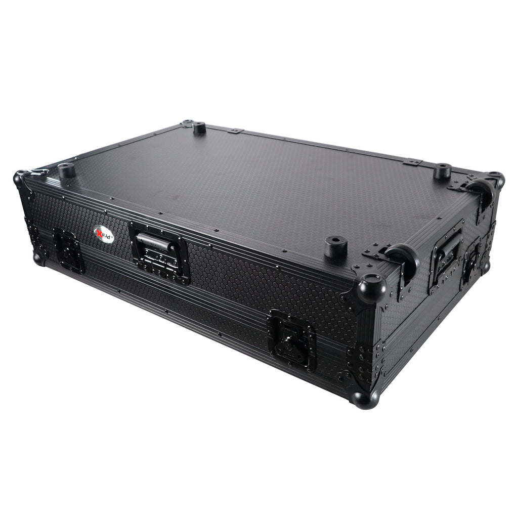 ATA Flight Case For Pioneer XDJ-XZ DJ Controller with 1U Rack Space and Wheels - Black
