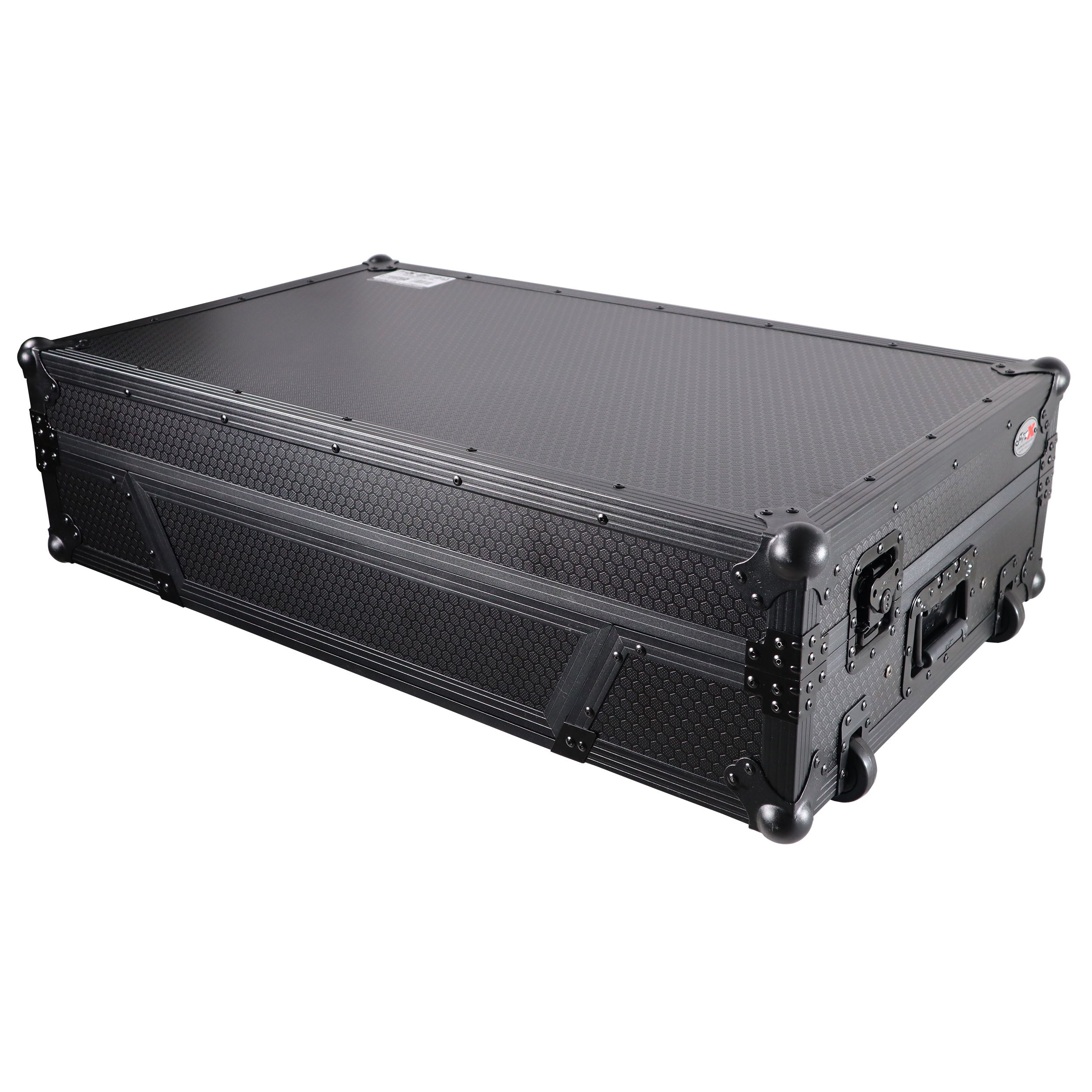 ATA Flight Case For Pioneer XDJ-XZ DJ Controller with Laptop Shelf 1U Rack Space and Wheels - Black