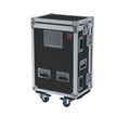 Flight Case for Allen & Heath dLive C1500 With Doghouse, Casters and Laptop Monitor Arm by Santosom