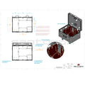 Flight case PRO, 1x ChainMaster D8+ Ultra 2T by Santosom