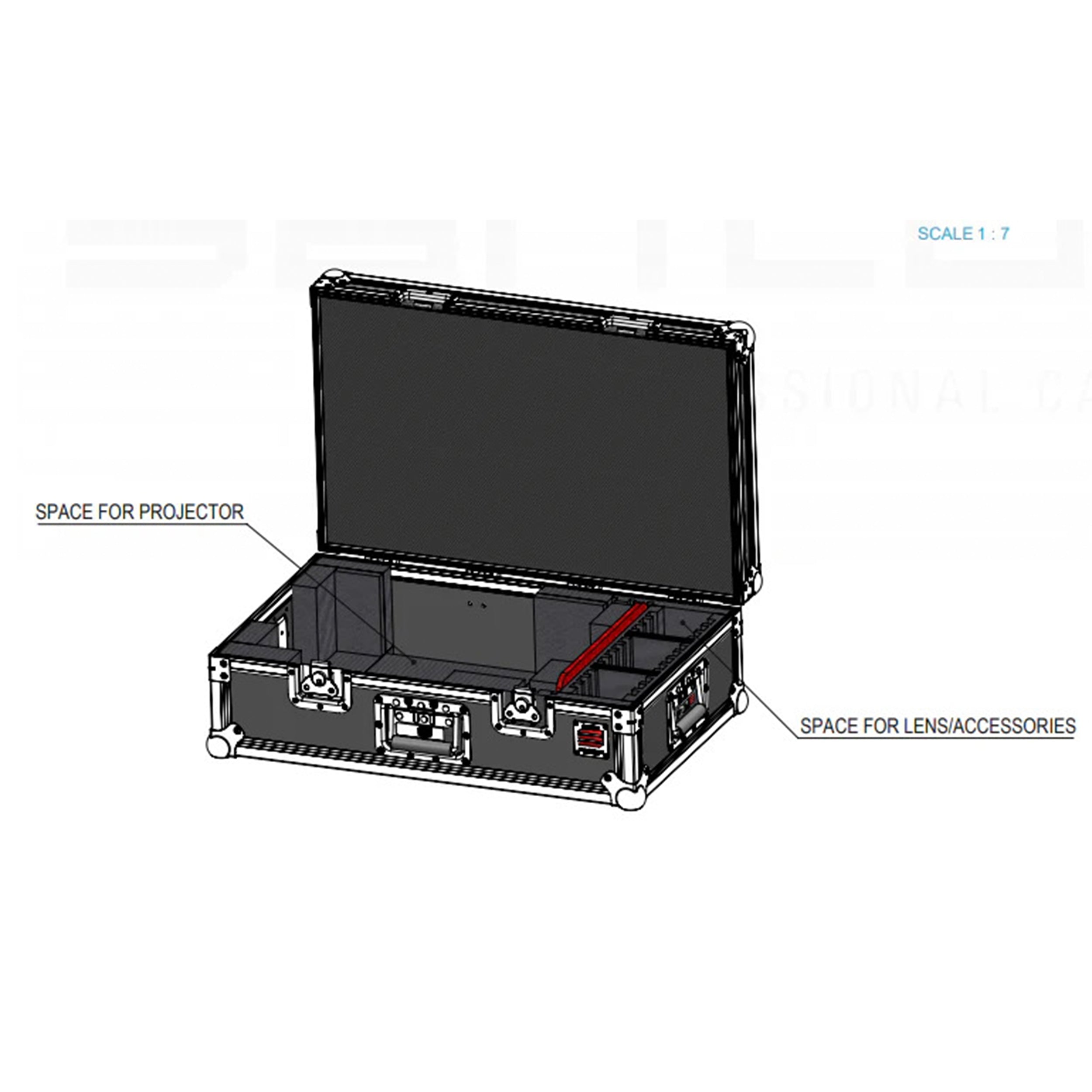 Santosom Video Projector Flight case, AV Projector (58x50x21)