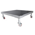 StageQ™ Locking Staging 16" Height Stage Legs with 5" Rubber Steel Casters | Set of 4