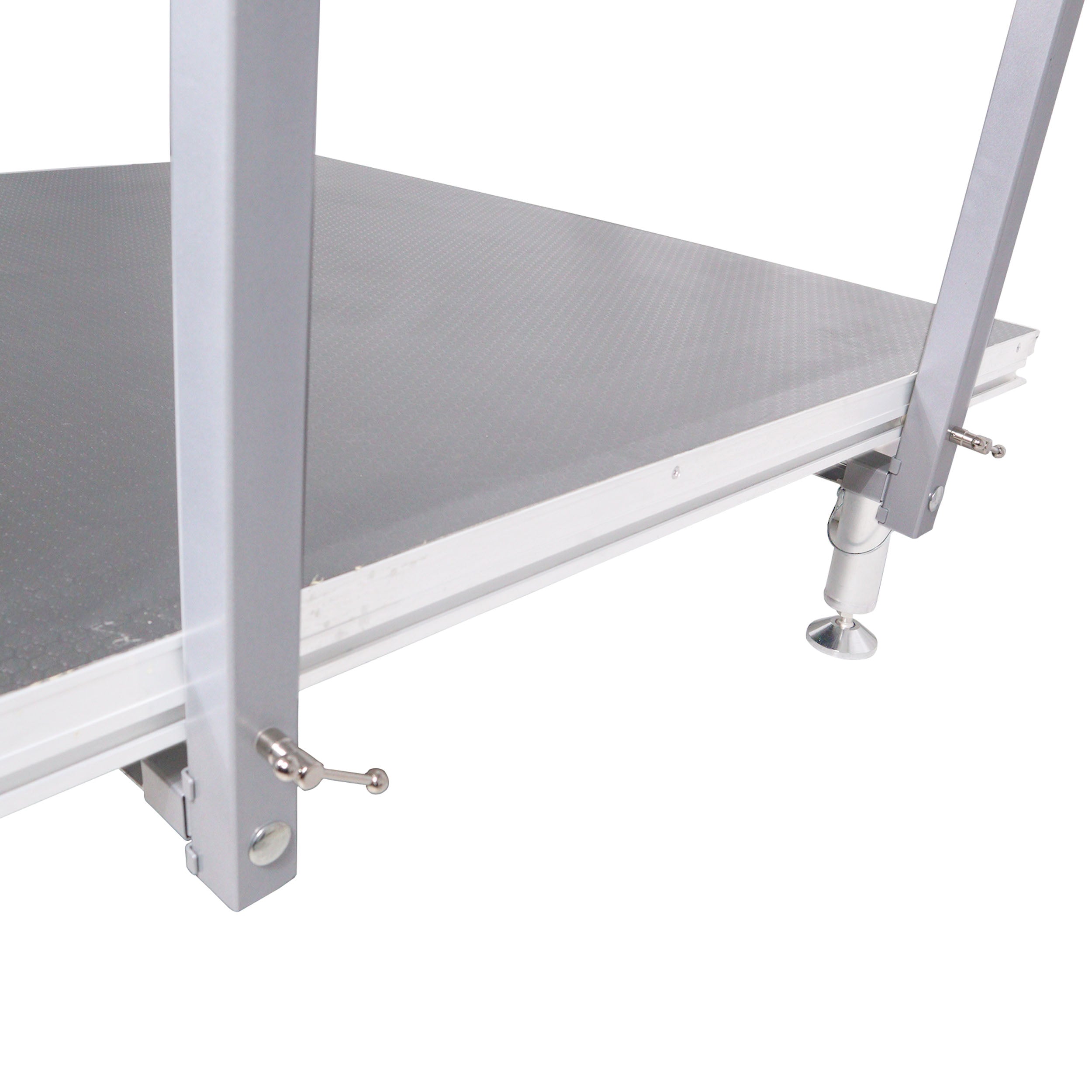 2PCS 8 Ft. Professional Single Guard Rail for StageQ MK4 Portable Stage Platform