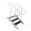 StageQ 3 Step Heavy Duty Foldable Adjustable 18 to 28 Inch with Rail